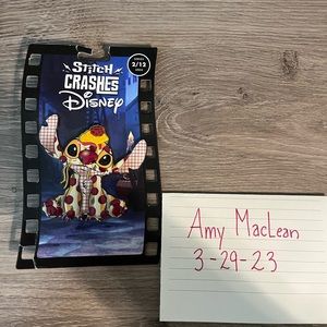 Stitch Crashes Disney Lady and the Tramp Limited Edition Jumbo Pin 2/12